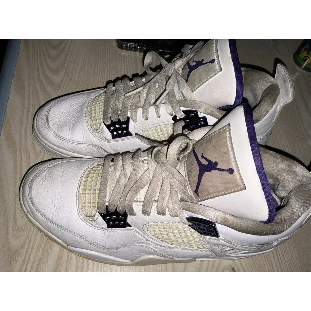 Size‎ 10 - Jordan 4 Retro Mid Purple Metallic